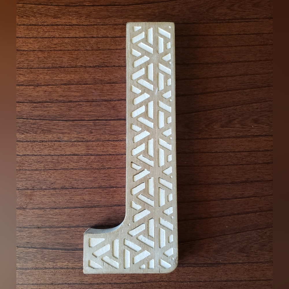 Boho Monogram Letter J Wall Decor - Ashland Blue Home Collection